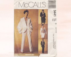 3441 MCCALLS LINED JACKET, SHELL TOP, SKIRT, PANTS PATTERN 8-12 UNCUT